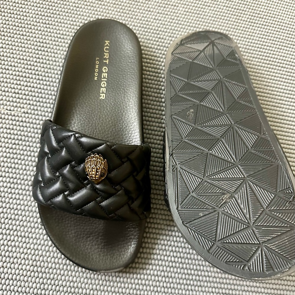 Kurt Geiger London Meena Eagle. Slide sandals
